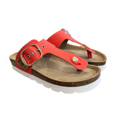 ALVIERO MARTINI - N.40  Geo Mirage sandali infradito Rosso, Corallo